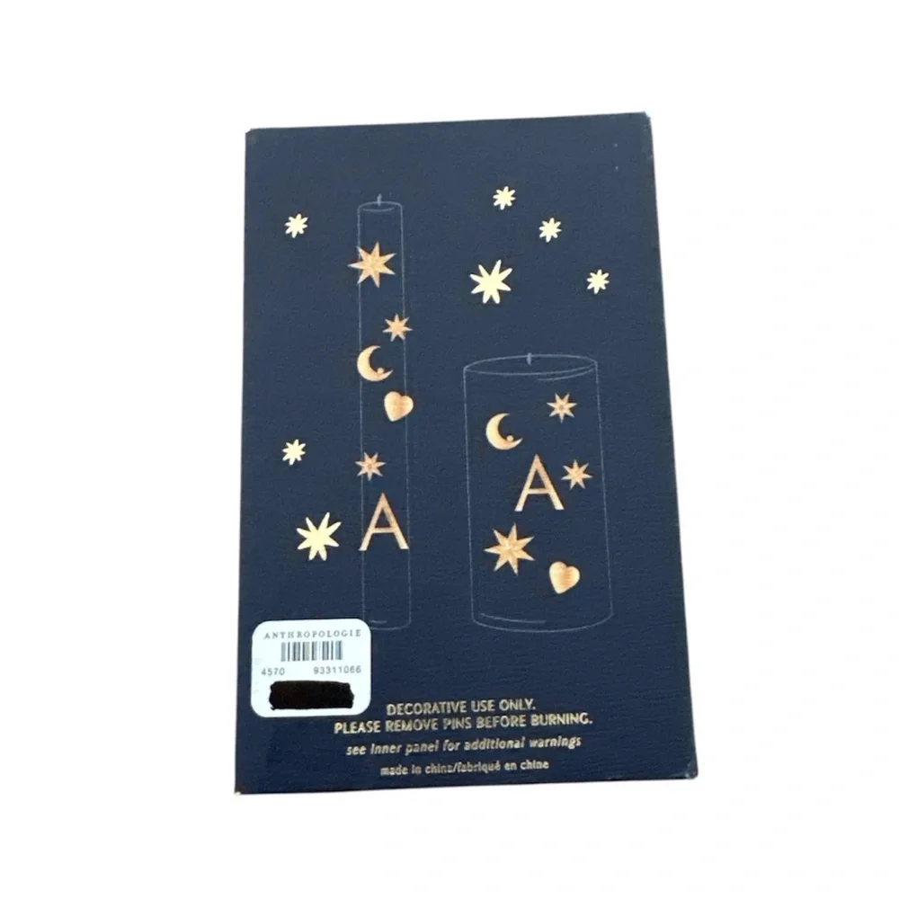 Anthropologie Monogram Candle Charms Initial L Star Moon Heart Charms New In Box